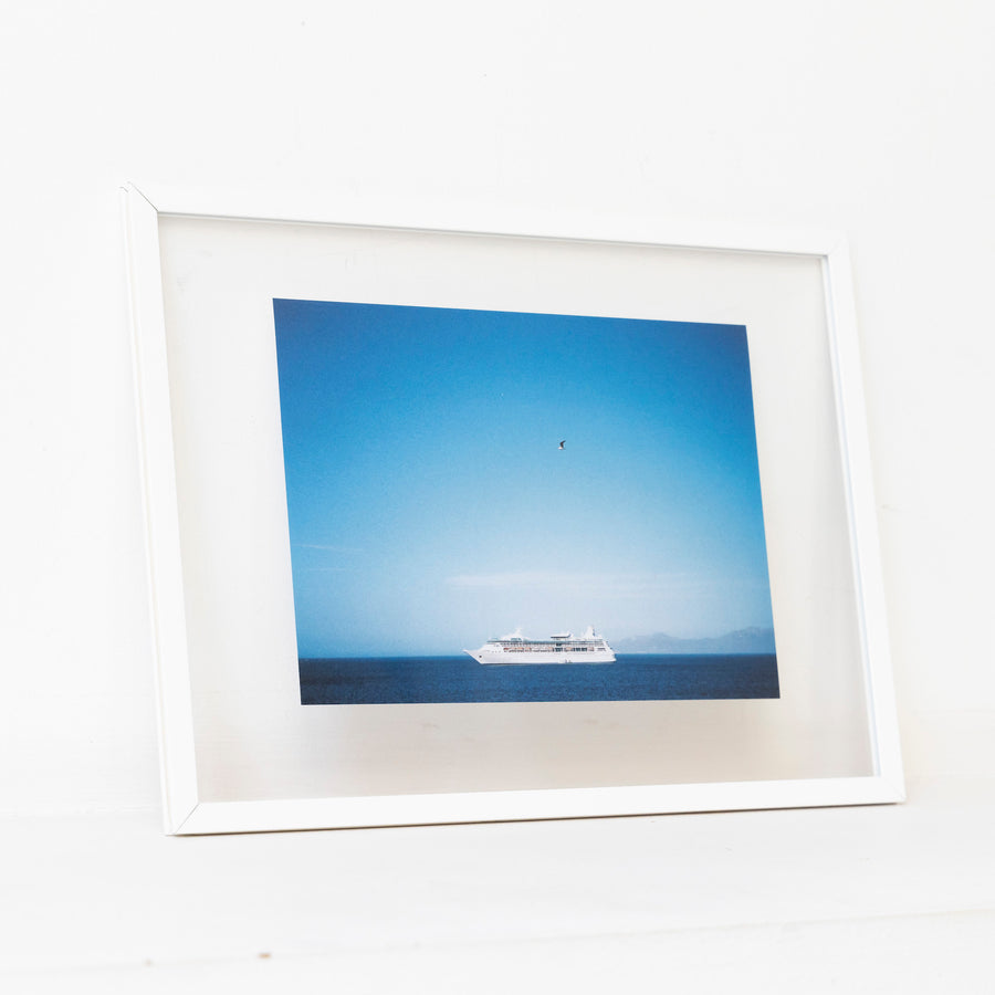 Ships and birds / A4 wh frame